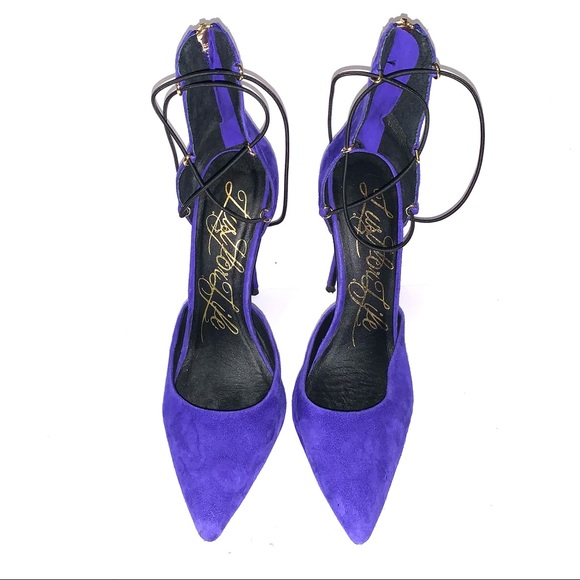 LUSTFORLIFE KissMe Strappy Suede Stiletto Heels - Picture 4 of 10